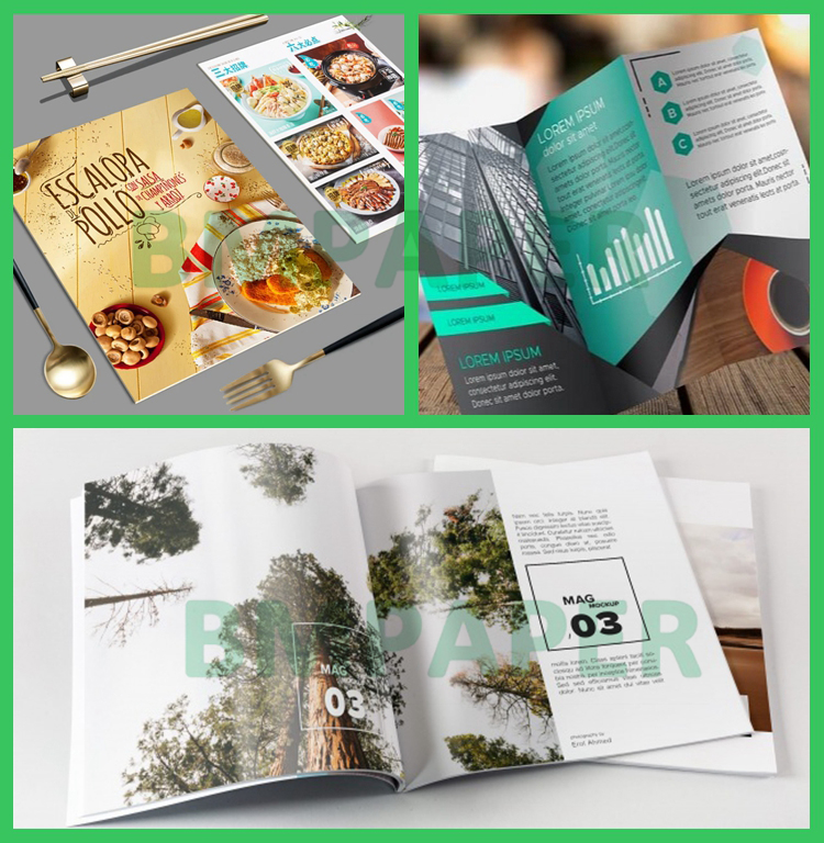 150gr Matte Couche Paper For Leaflets 72 cm x 102 cm Good Ink Absorption