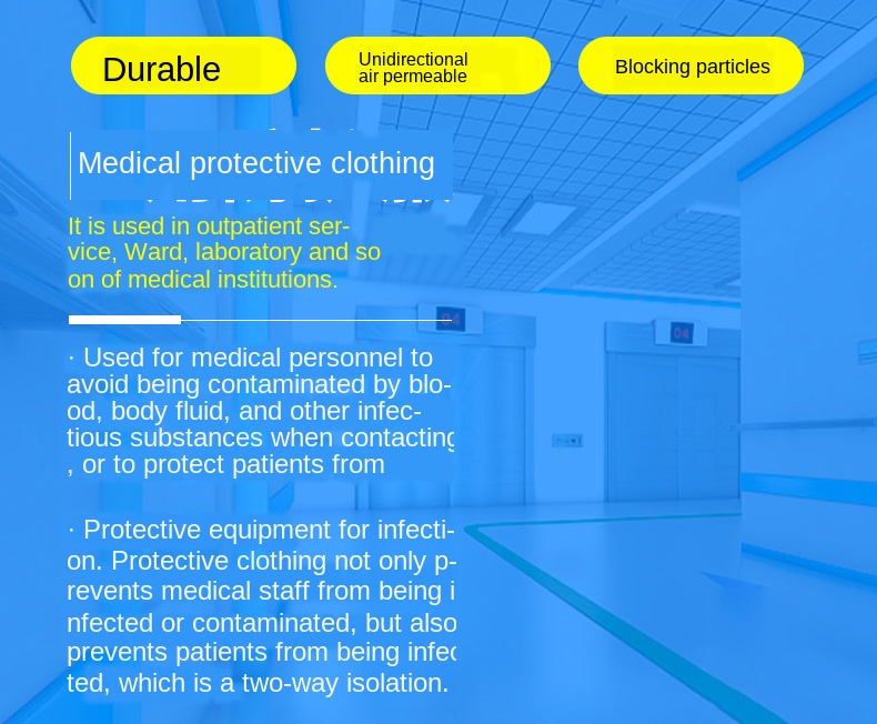 Disposable Coveralls Protective clothing Suit Personal Protective Product Disposable Non-sterile Coverall Surgical Prot