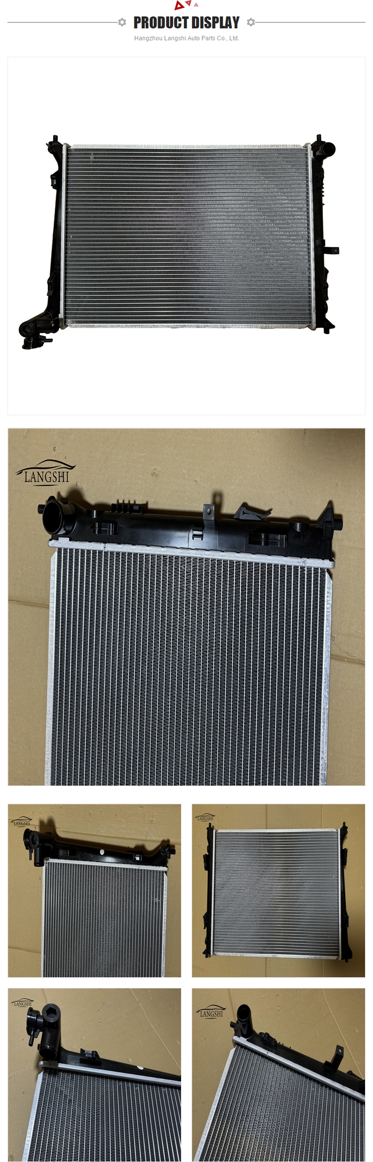 Cooling System for DONGFENG KIA FORTE MT Aluminum Radiator and Plastic Water Tank