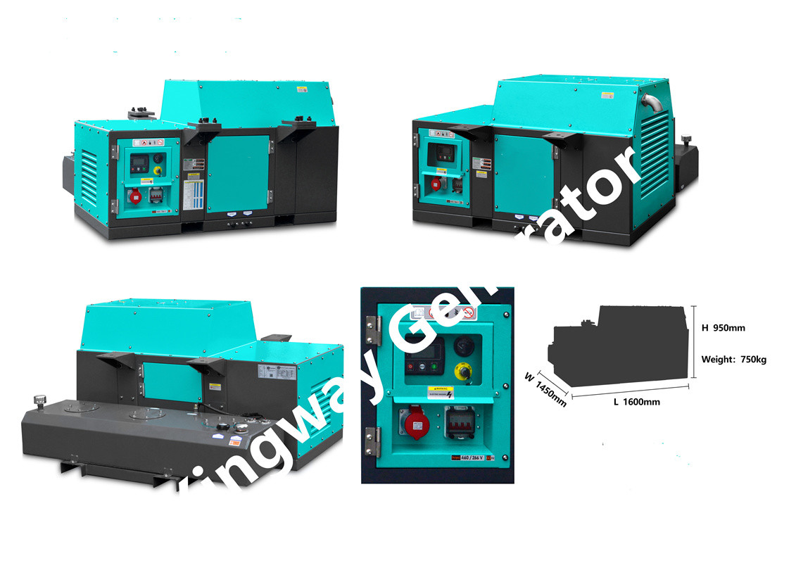ROHS Certified Underslung Diesel Engine Reefer Genset 15KVA For Refrigerated Truck