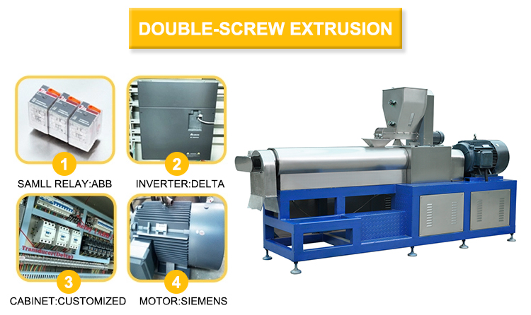 Complete Corn Wheat Chips Flakes Puff Snack Food Production Line Extruder Making Processing Machine