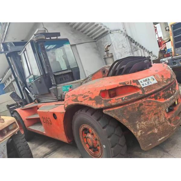 All Terrain Linde 10-16 Ton Diesel Forklift Truck Manual Power Source Farms Core Components Engine Motor Rated Loading 15 16 Ton