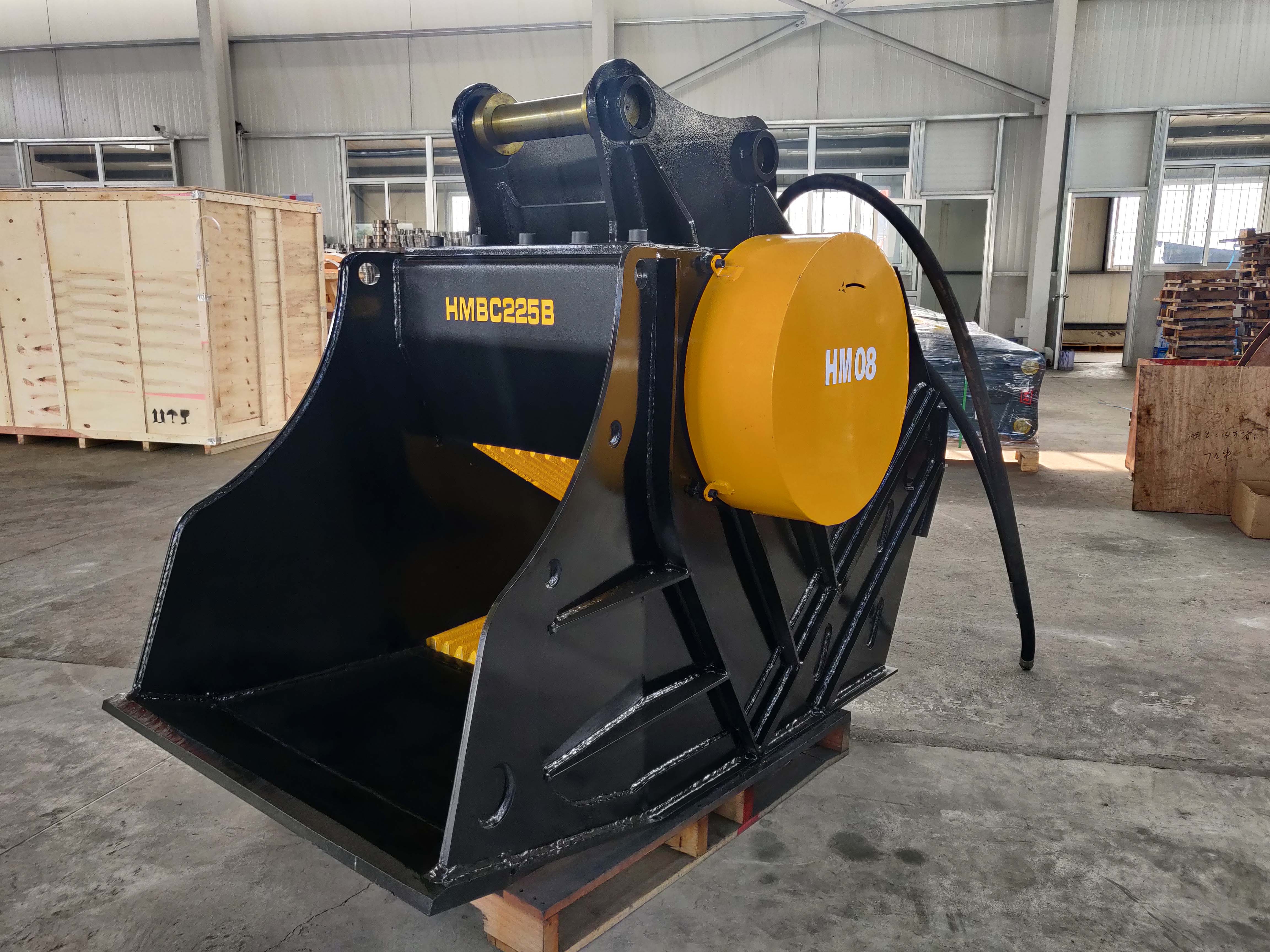 20T Excavator Rock Crusher Bucket Heavy Duty Construction Machine Attachment