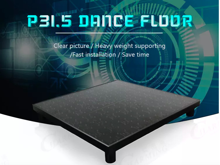 3.9mm Interactive Led Screen Floor Tiles Indoor Use 1000x500mm