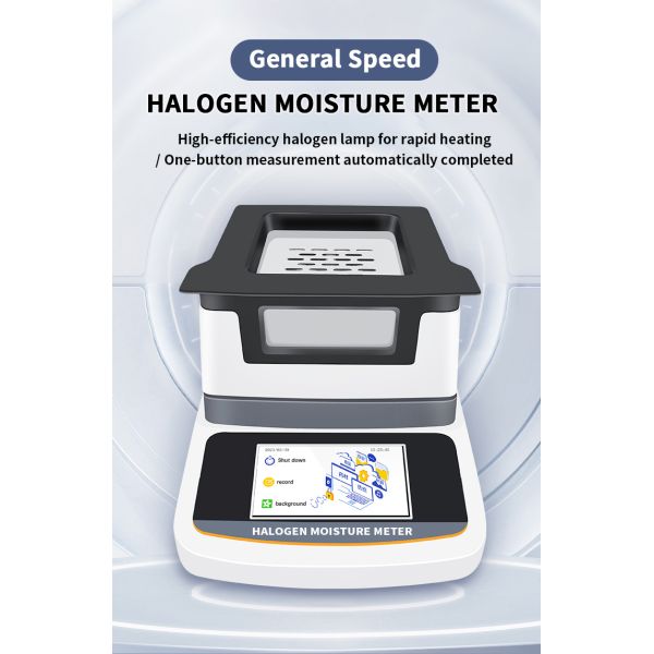 Automatic rapid moisture analyzer for tea, grains, feed, corn, food, plastic particles, and plastics with moisture content