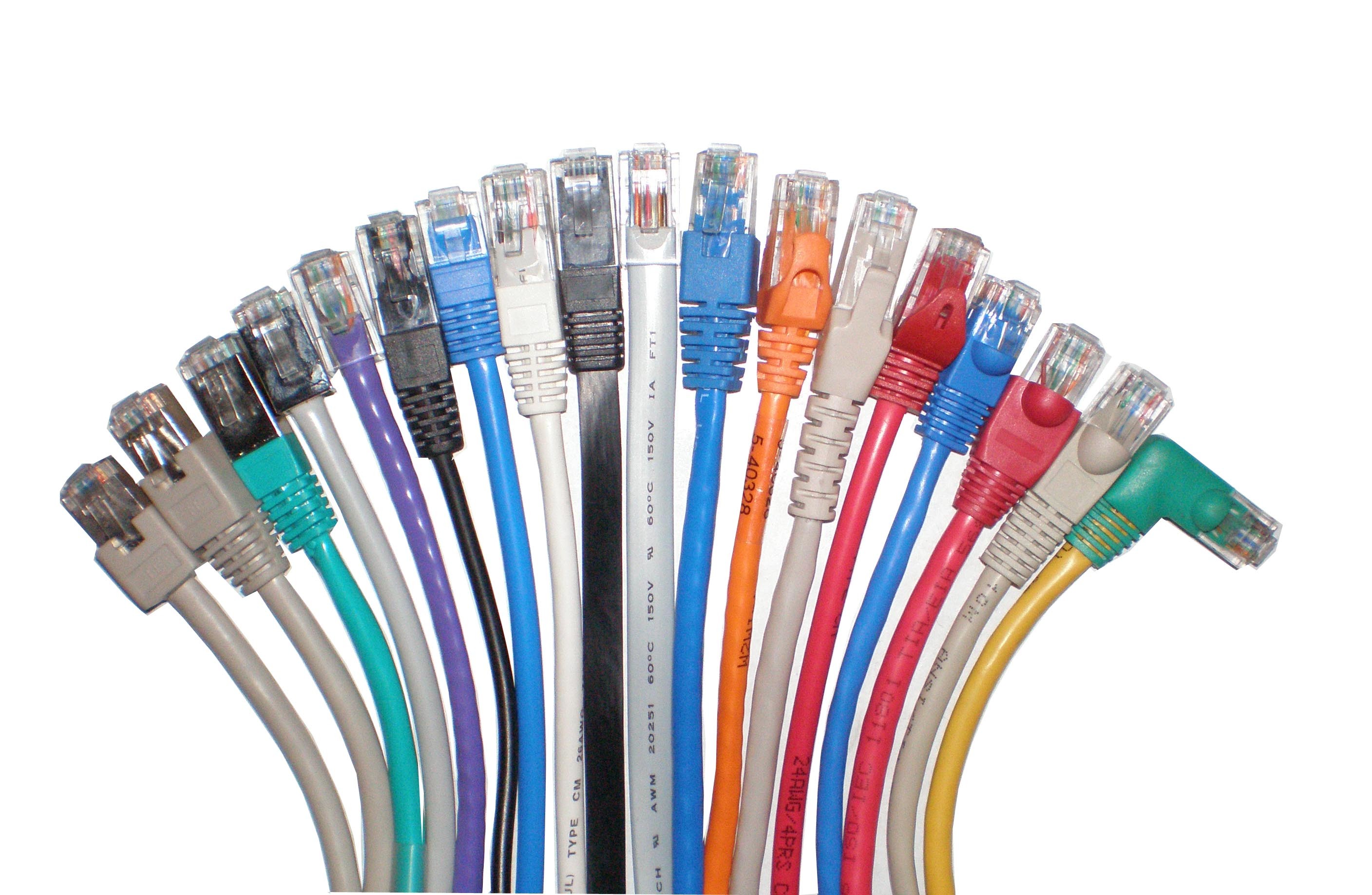 CM/CMR Gold Plated Connecter Category 6 Patch Cable HDPE Insulation With PVC Jacket