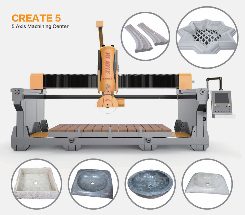 5 Axis Bridge Cutting Machine For Profiling