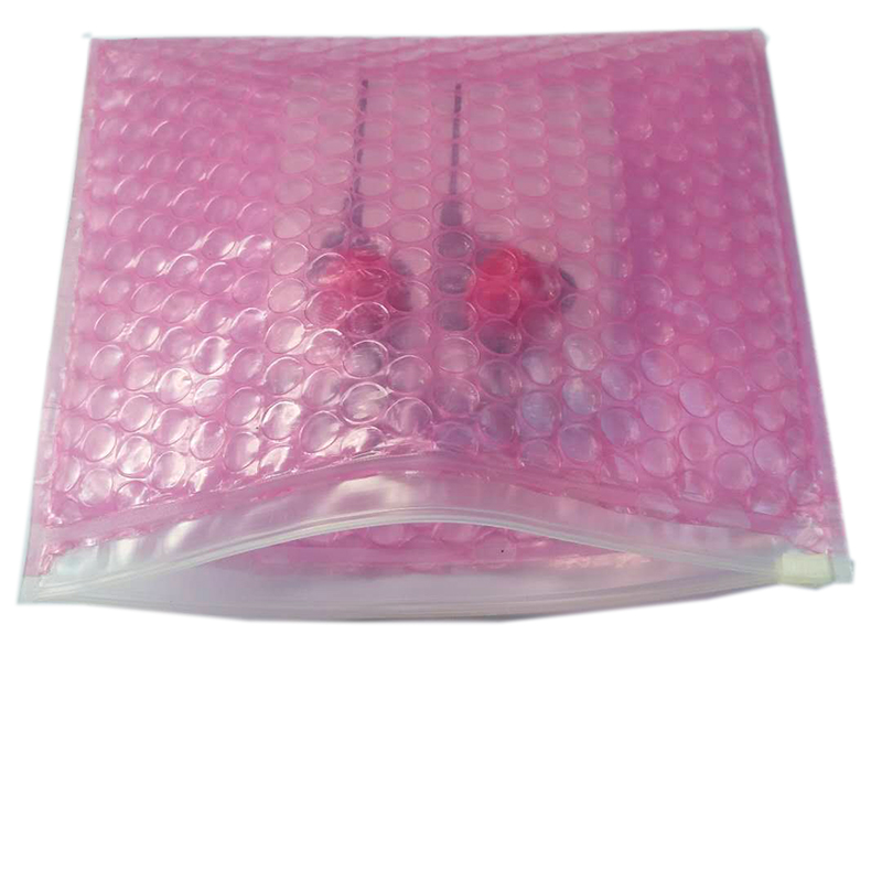 Zip Lock Waterproof Slider Clear Poly  Bubble Bags