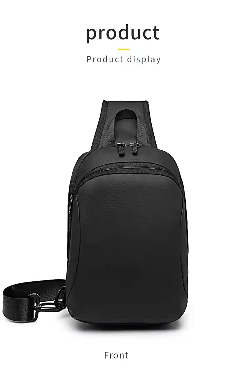 Fashion OEM Nylon Men Shoulder Chest Sling Bags 18*12*28cm