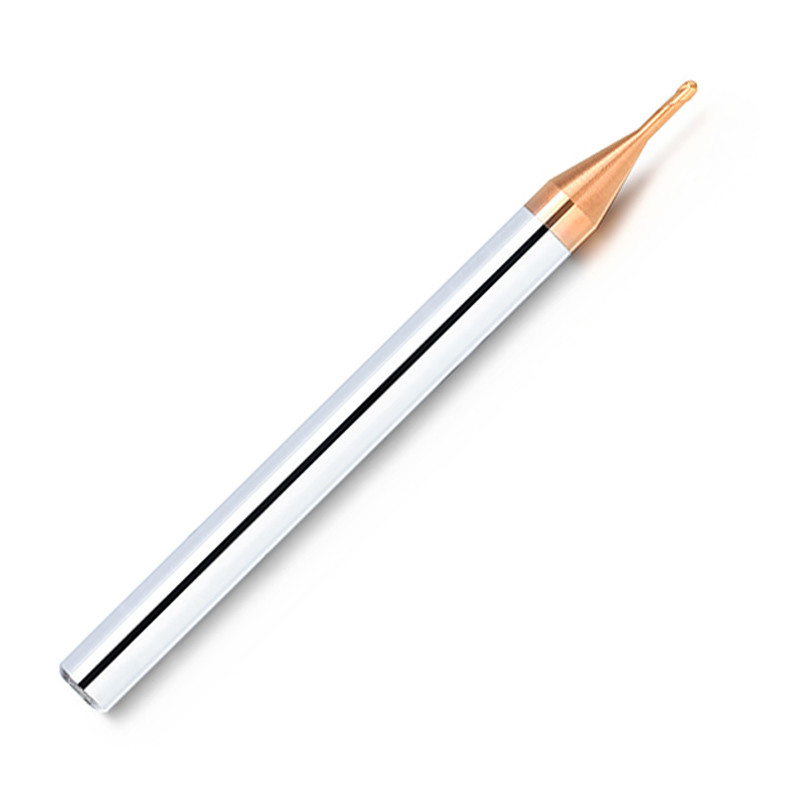 Solid Tungsten Carbide 2 Flute R0.5 Ball Nose End Mills For Steel