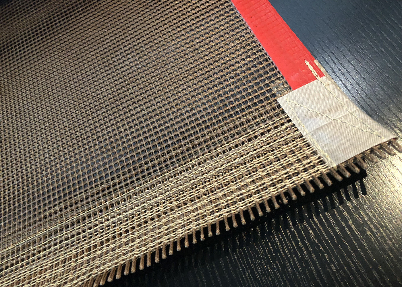 Black Fiberglass Material Mesh FDA Ptfe Belting