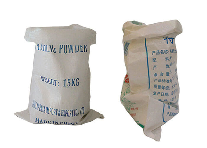 White Woven Polypropylene Feed Bags Dog Food Sack With Gravure Printing