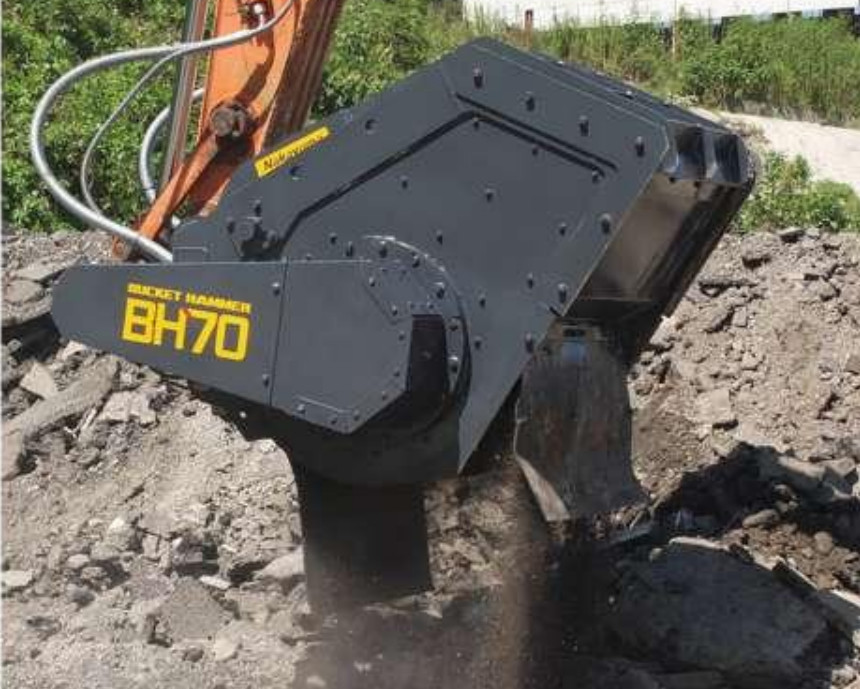 Excavator Stone Jaw BH70 Crusher Buckets Concrete Crusher Bucket For Digger
