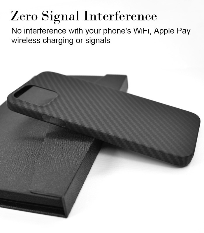 Military Grade 0.65mm Thickness Matte Aramid Fiber iPhone 12 Case