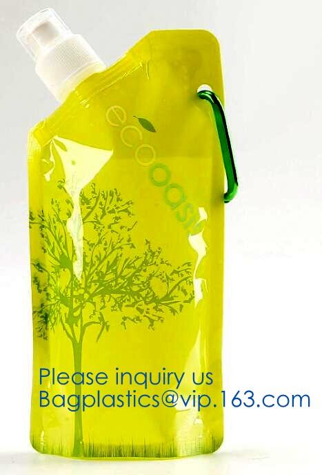 Custom Reusable Juice Food Packaging Plastic Bag Alcohol Drink Wine Spout Pouch Bag,liquid spout pouch/wine drink juice