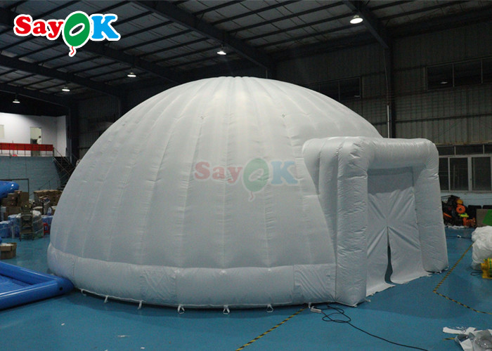 PVC Tarpaulin Led Inflatable Dome Tents For Outdoor Party Event