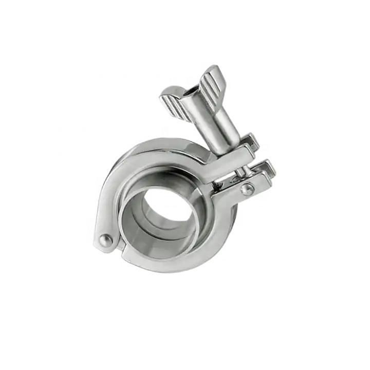 Stainless Steel 304 316 Clamp Single Pin Sanitary Tri Clamp Forged Connection