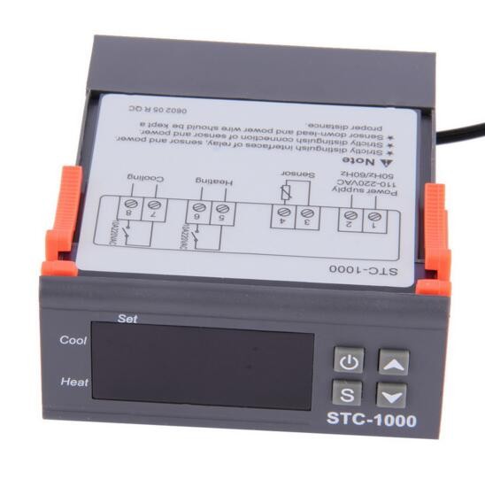 220V STC1000 Temperature Controller Thermostat Aquarium Incubator Cold Chain Temp Wholesale