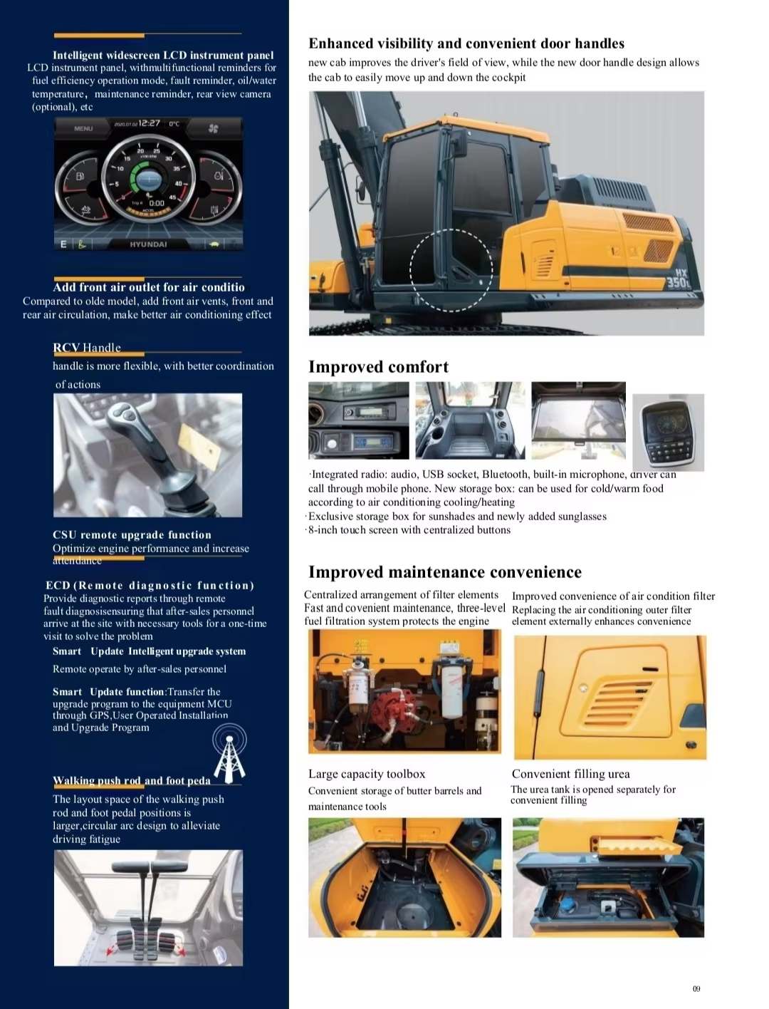 Hyundai excavator HX350