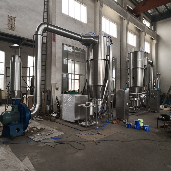 Automatic Single Step Fluid Bed Drying Equipment Food And Pharmaceutical Powders