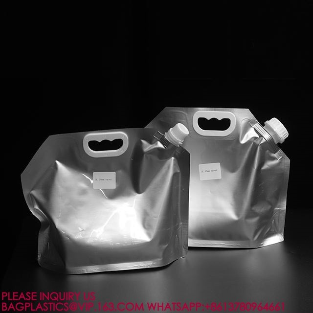 Food Packaging Bag Aluminum Foil Liquid Spout Pouch Stand Up Pouch With Spout For Liquid