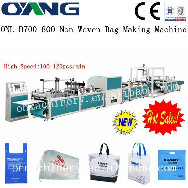 Stable Fully Automatic PP Bags Manufacturing Machinery 40 - 100pcs / Min