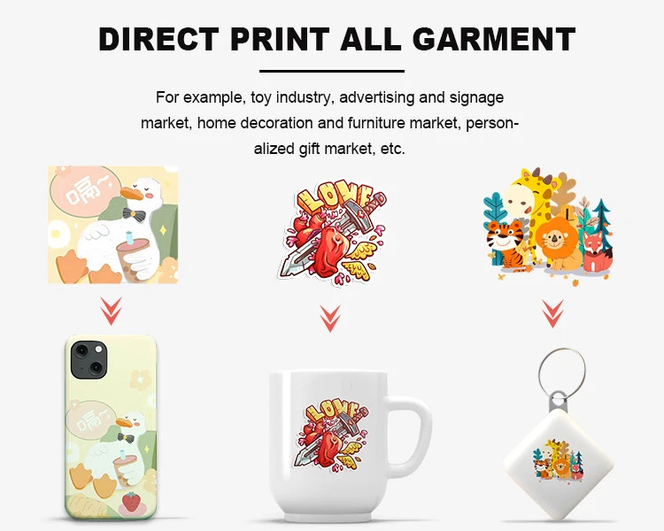 All In 1 Small UV PET Film Transfer Printer 30cm A3 UV DTF Printer With 2 XP600