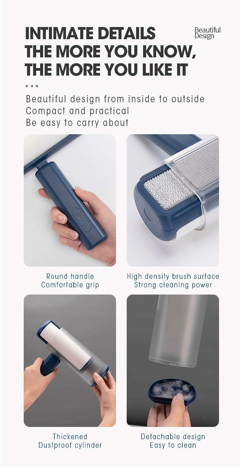 Household Cleaning Portable Pet Hair Tape Roller Sticky Lint Tape Roller