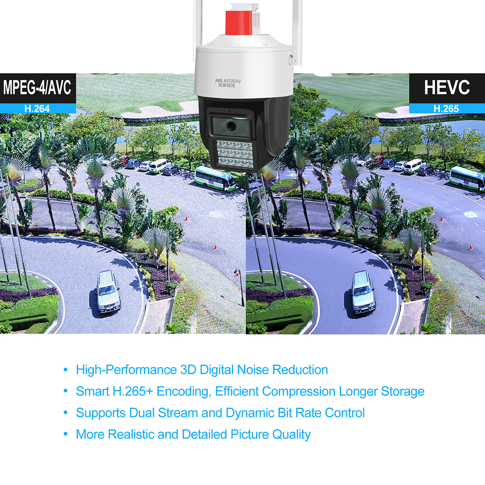 4.5 Inch Wireless Black Light Full Color PTZ Camera C2430TD-10E With 3 Million Pixels