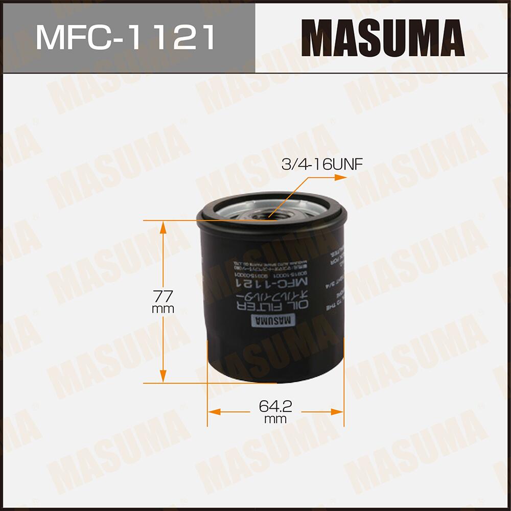 MFC-1121 MASUMA Spin-on car oil filter 1109Y3 90915-10001 90915-10003 90915-YZZE1 90915-YZZJ1 For TOYOTA