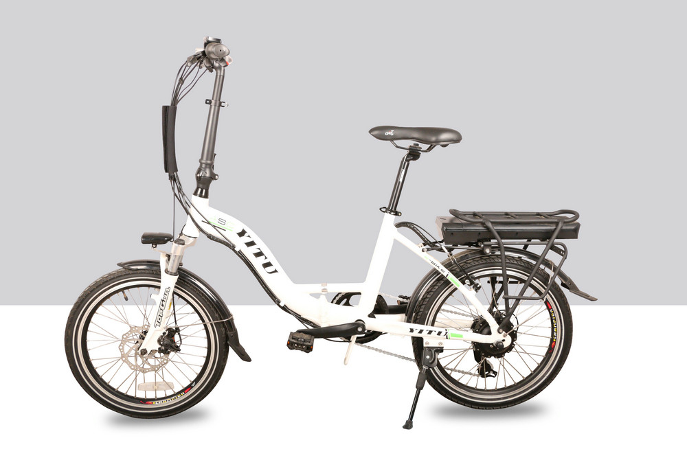 TUV EN15194 Battery Powered Folding Bike 36V 10Ah Li Ion Battery