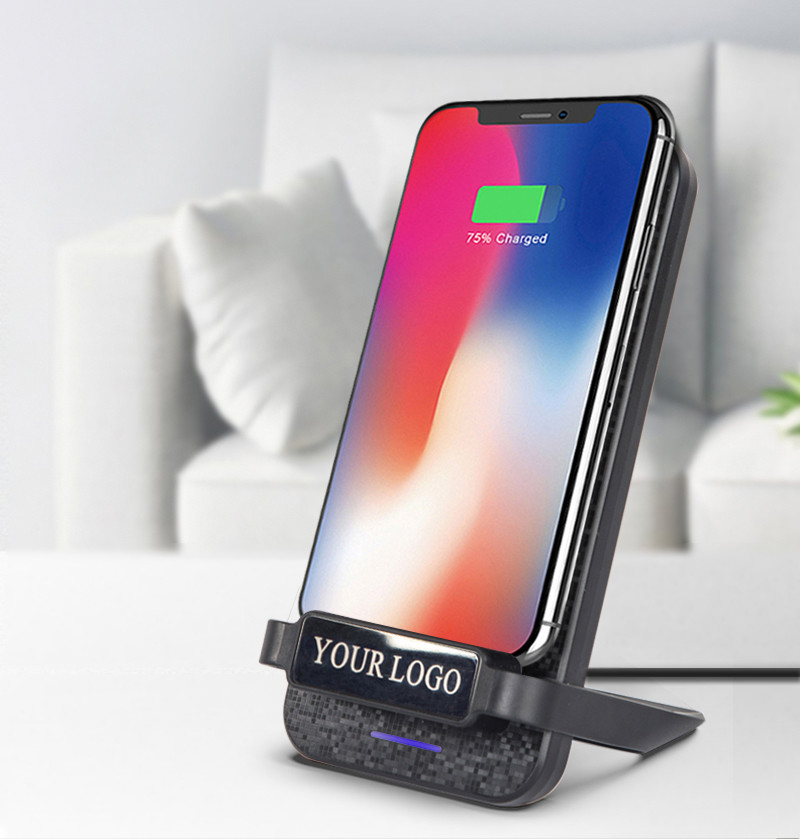 Multifunctional Qi 10w Fast Wireless Charging Stand PC ABS Material