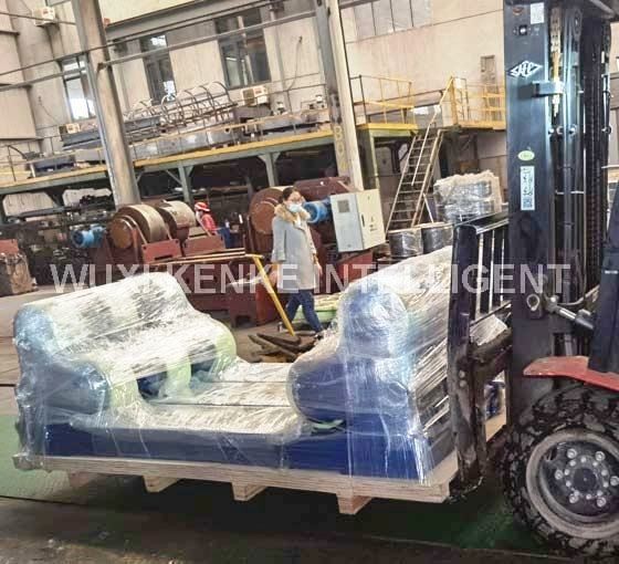 Tube Pipe Rotator For Welding Self Aligned Welding Rotator Turning PU Roller Rotation 1.5kw