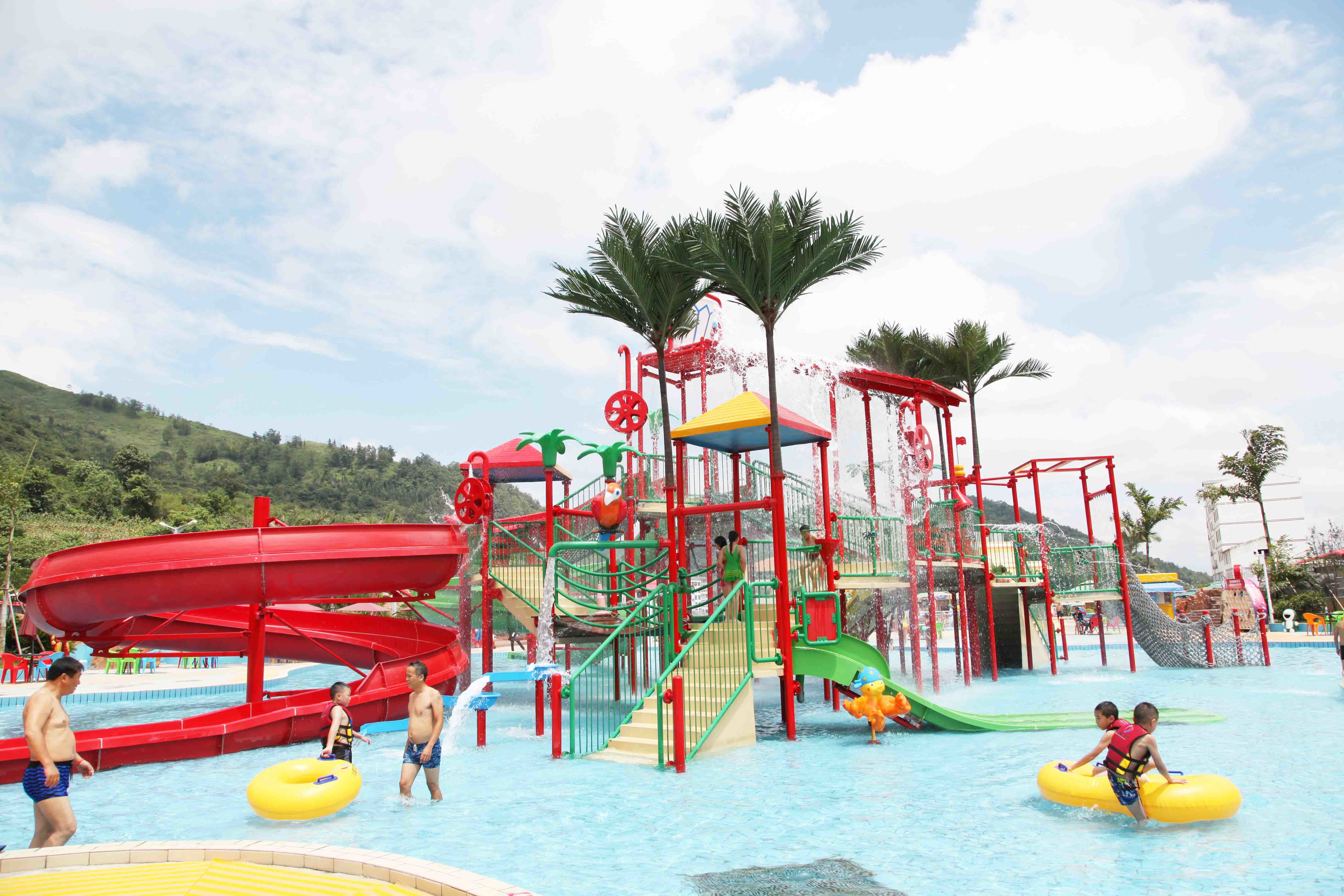 6.5 M Kids Water House / Water Playground Equipment for Swimming Pool in Aqua Park