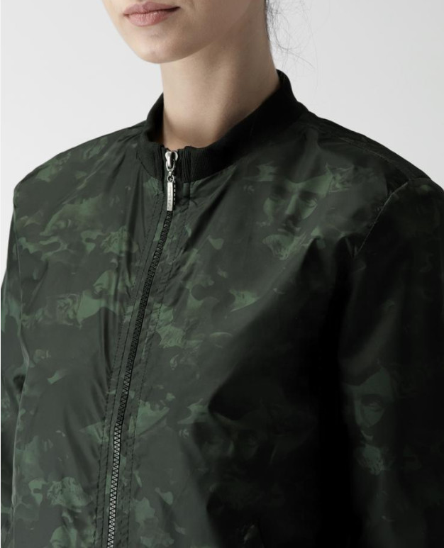 Military Camo Denim Sports Track Jackets Women Track Camouflage Denim Jacket