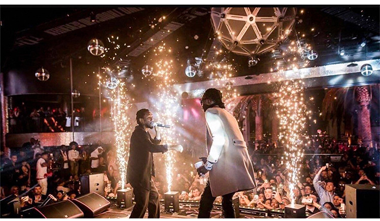 Party Sparkler Fountain Machine Electric Eddylight Pro Cool Sparkler Machine For Stage