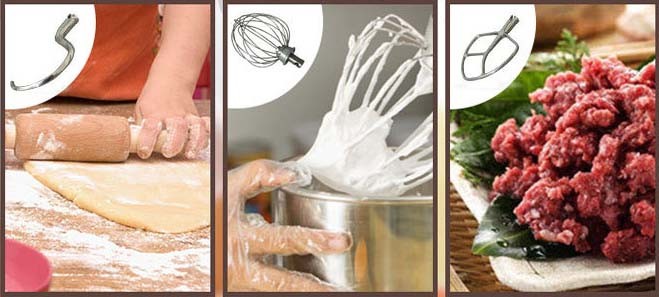 7L F type electric multifunctional milk mixer beater with aluminium alloy body