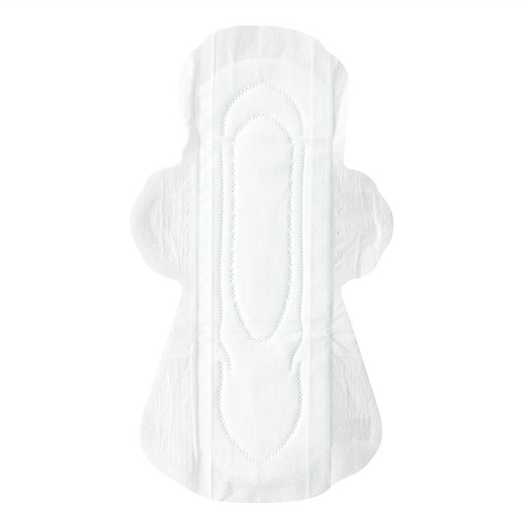 Winged Cotton Feminine Pad 245mm Day Use Lady Sanitary Napkin