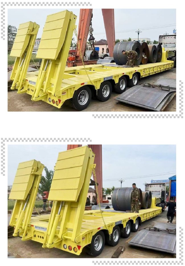 TITAN 4 Line 8 Axle Semi Low Loader Trailer for Sale