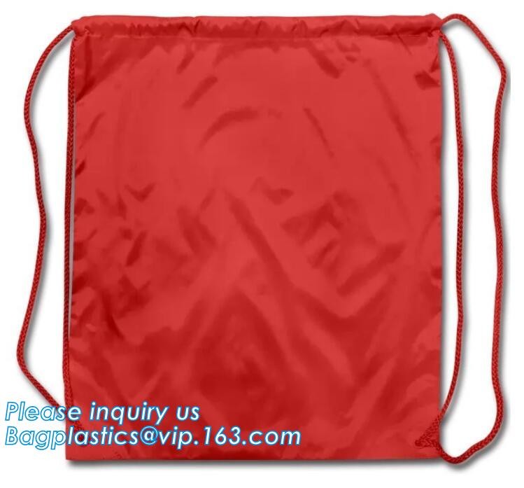 Promotion Custom Eco Friendly Sublimation Polyester Folding Shopping Bag,Promotional Sports Gym Sack Polyester Drawstrin