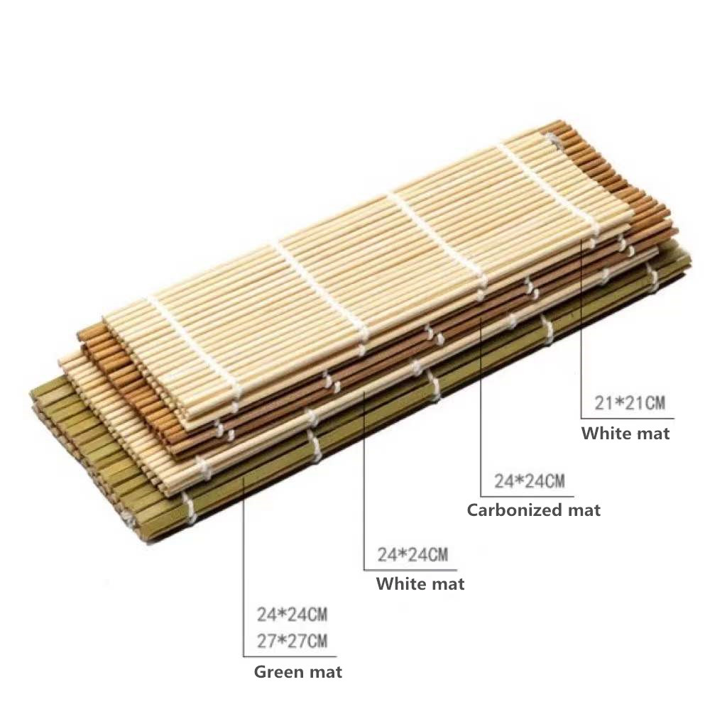 Natural Color Bamboo Sushi Rolling Mat 24cmx24cm / 27cmx27cm