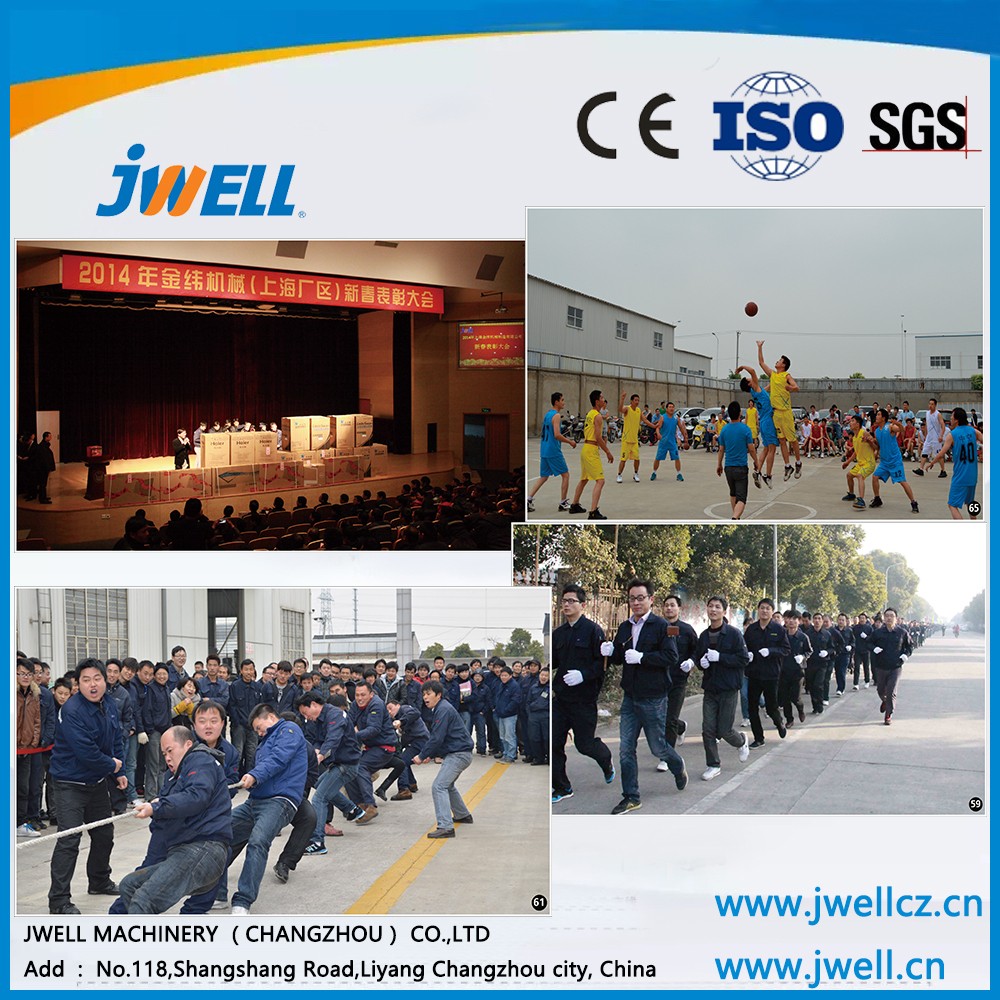 Jwell good bending strength WPC PE floor profile extrusion line