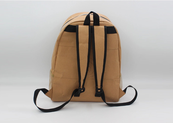 Lightweight Backpack Custom Recyclable Leisure Style Washable Kraft Paper Backpacks