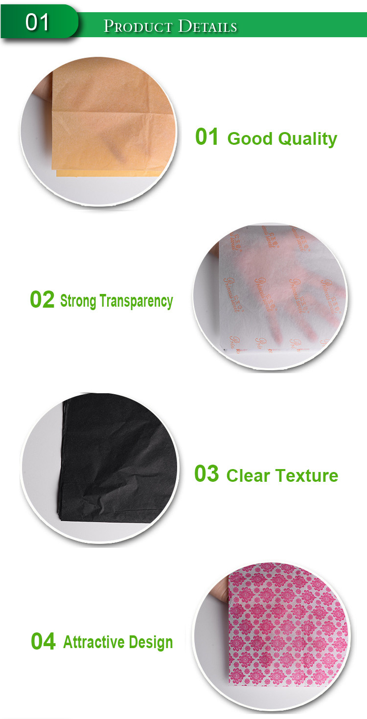 15g 28g Multicolor Wrapping Paper OEM Printed Box Lining Paper