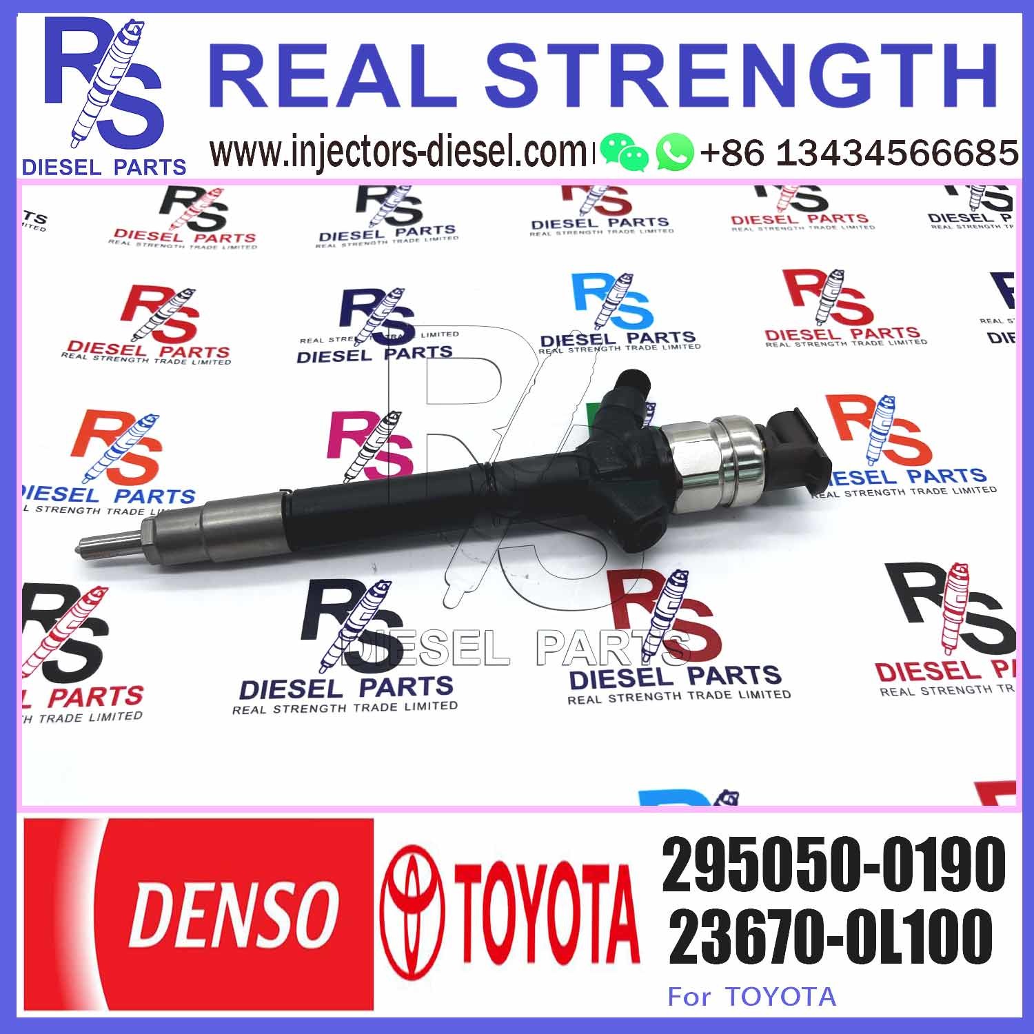 Common Rail Injector 2950500190 295050 0190 New diesel injector Assy 295050-0190 for Toyota Hiace