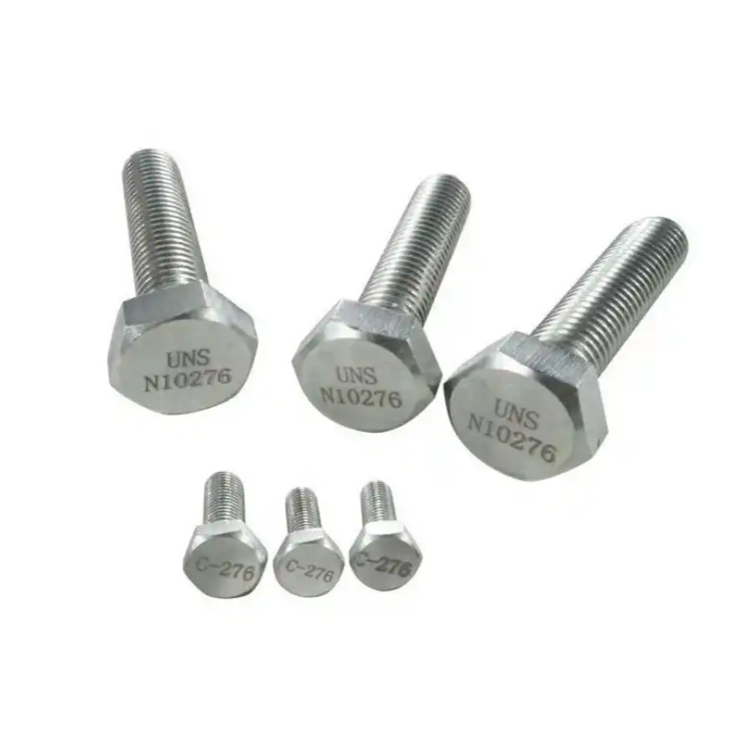 DIN933 Hex Head Bolt With Nut Grade 8.8 Nickel Alloy Hastelloy B3 C276 High Strength