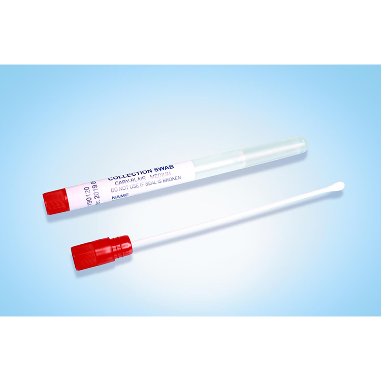 Disposable Snappable Plastic Stick and Viscose Head Transport Medium Swab Cary Blair Transport Swabs