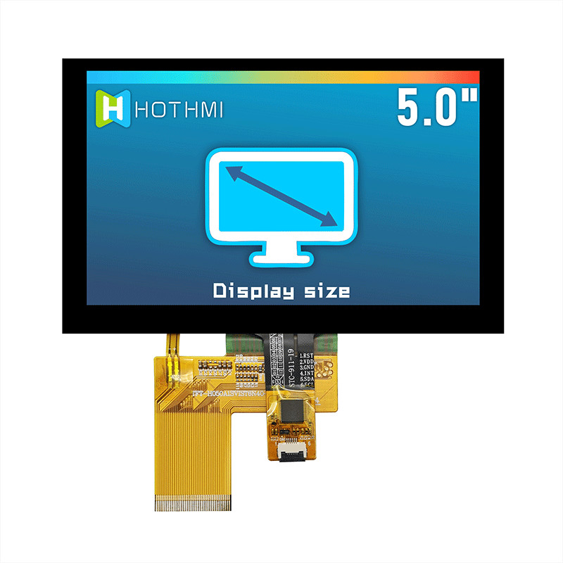 5 Inch 800X480 Pcap Monitor Wide Temperature TFT LCD Module Touch Screen