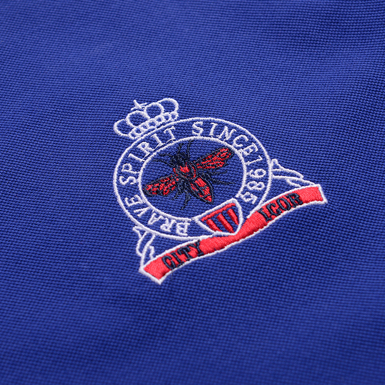 logo embroidery short sleeve polo t-shirt men polo