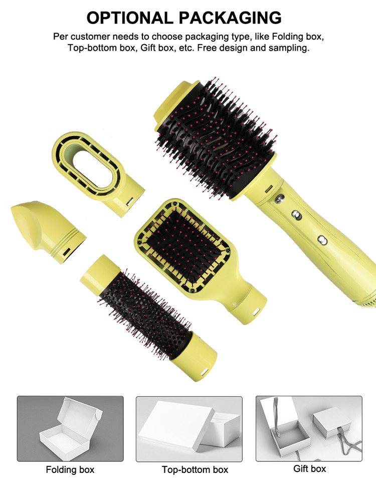 1000 Watt Electric Hair Brush Dryer , 110/240V One Step Hair Dryer Volumizer